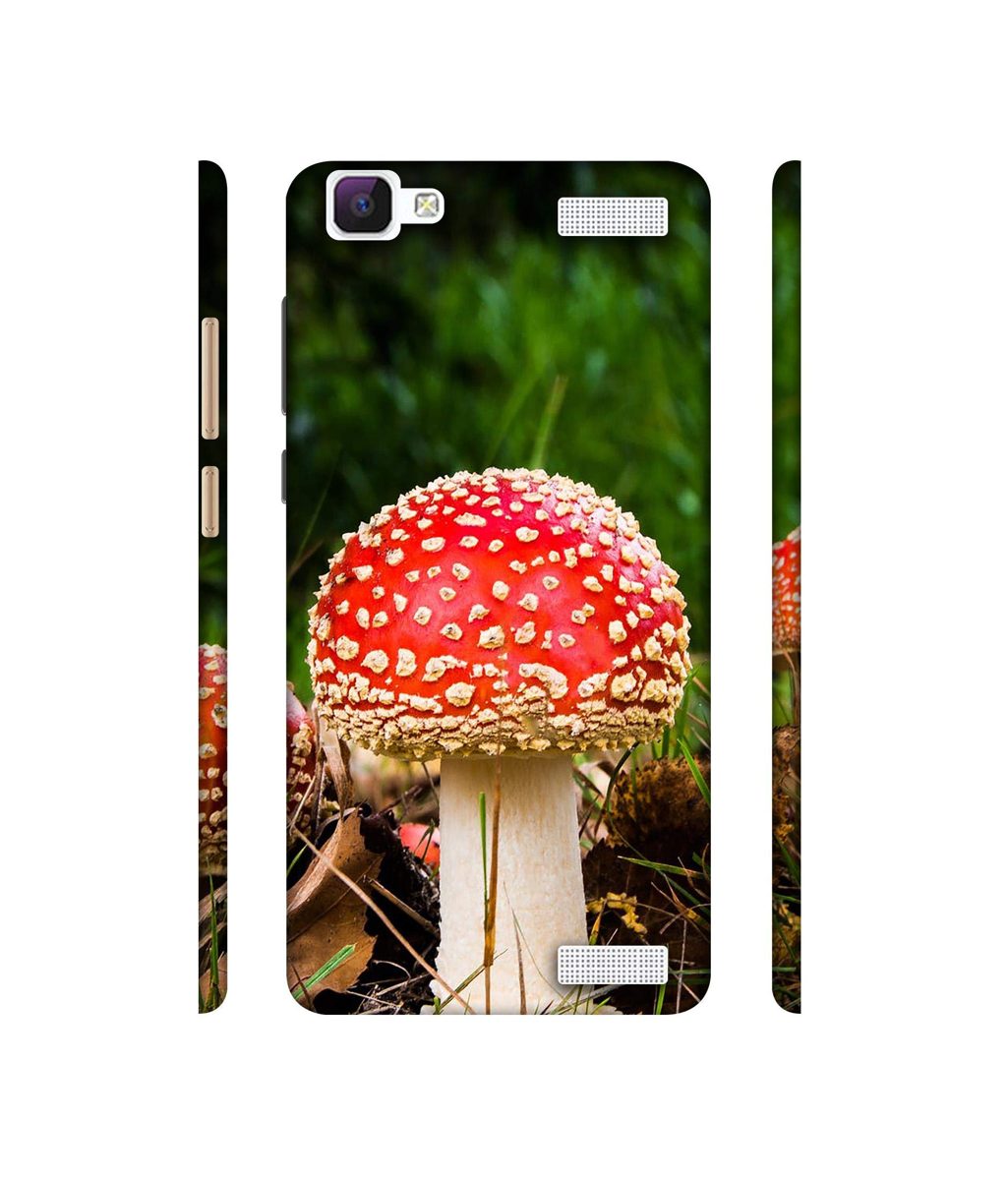 Amazon Brand - Solimo Designer Red Mushroom 3D Printed Hard Back Case Mobile Cover for Vivo V1 Max