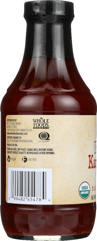 365 Everyday Value, Organic Kananas City Love Barbecue Sauce, 19.5 Ounce