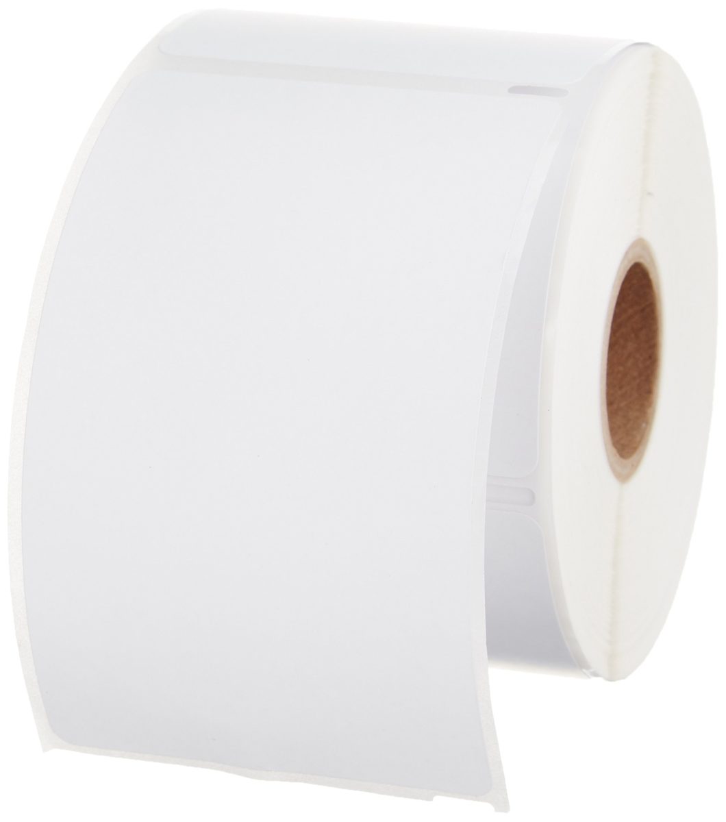 AmazonBasics Multi-Purpose Labels for Label Printers, White, 2-5/16 x 4 Inch, 300 Labels per Roll, 1 Roll