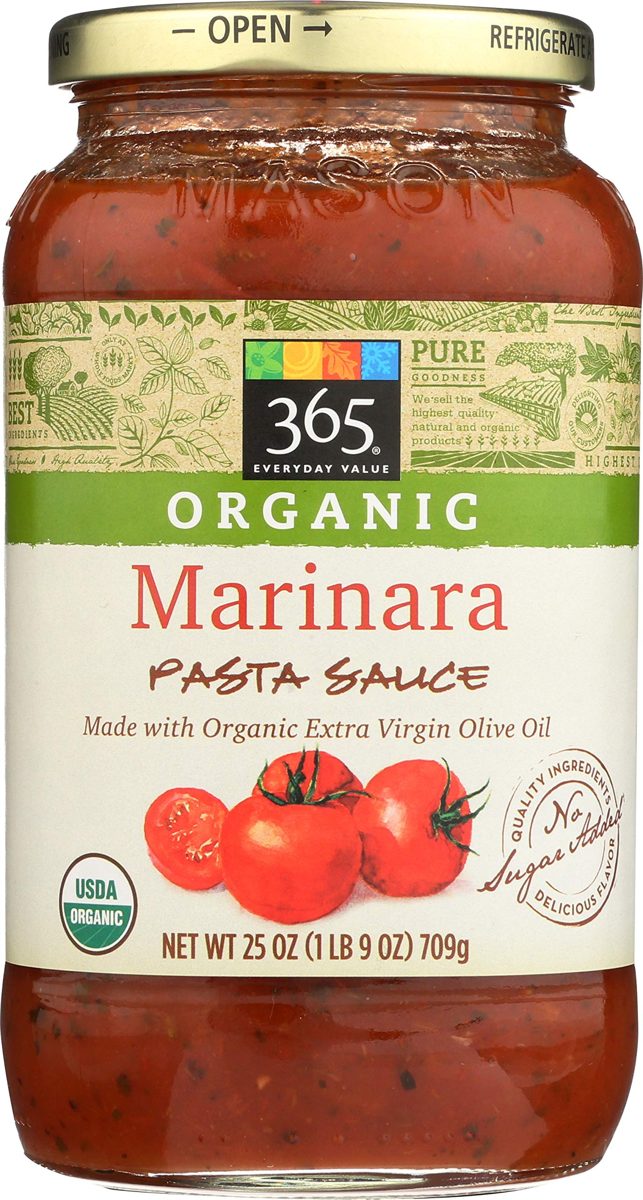 365 Everyday Value, Organic Marinara Pasta Sauce, 25 oz