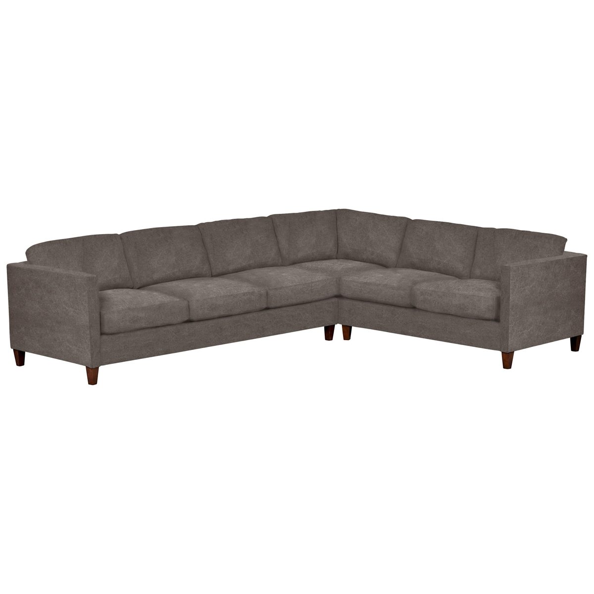 Amazon Brand – Stone & Beam Andover Modern Left L-Sectional Sofa, 124"W, Pewter