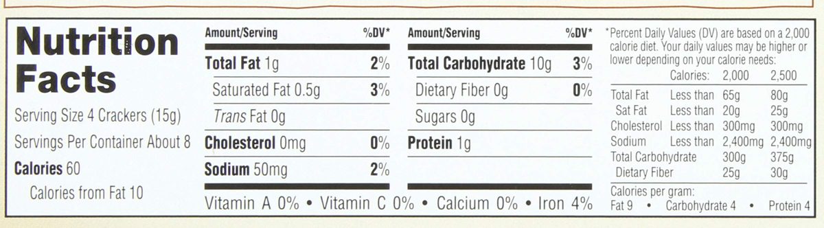 365 Water Crackers, Organic, Herb & Garlic, 4.4 oz
