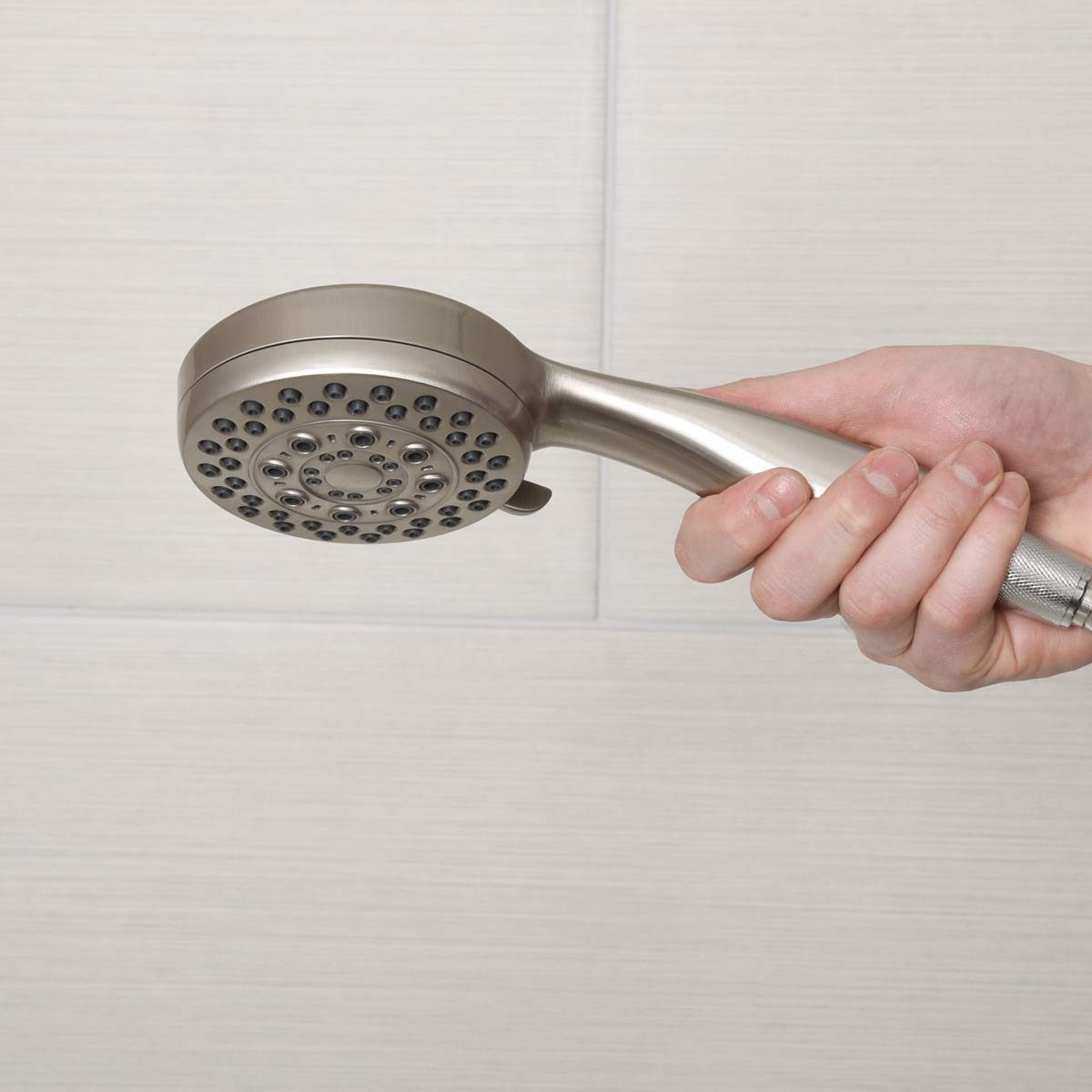 AmazonBasics 5 Function Hand Shower Set - Satin Nickel