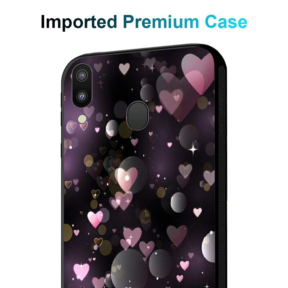 Amazon Brand - Solimo Designer Hearts Printed Hard Back Case Mobile Cover for Samsung Galaxy M20 (D1223)