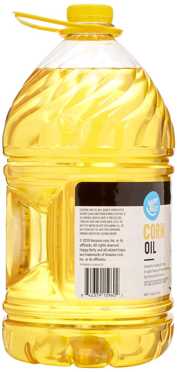 Amazon Brand - Happy Belly Corn Oil, 128 fl. oz