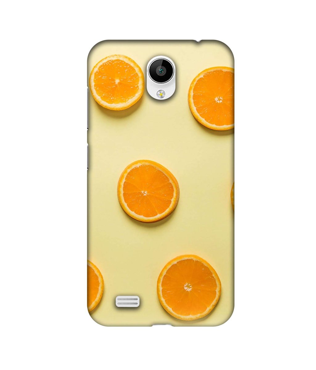 Amazon Brand - Solimo Designer Orange Texture 3D Printed Hard Back Case Mobile Cover for Vivo Y21L