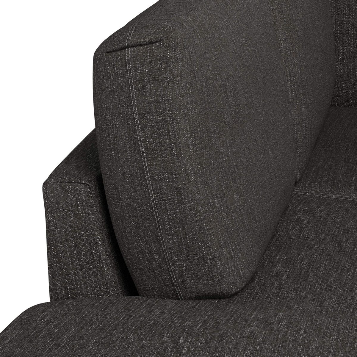 Amazon Brand – Rivet Edgewest Low Back Modern Left U-Sectional, 117"W, Slate Brown