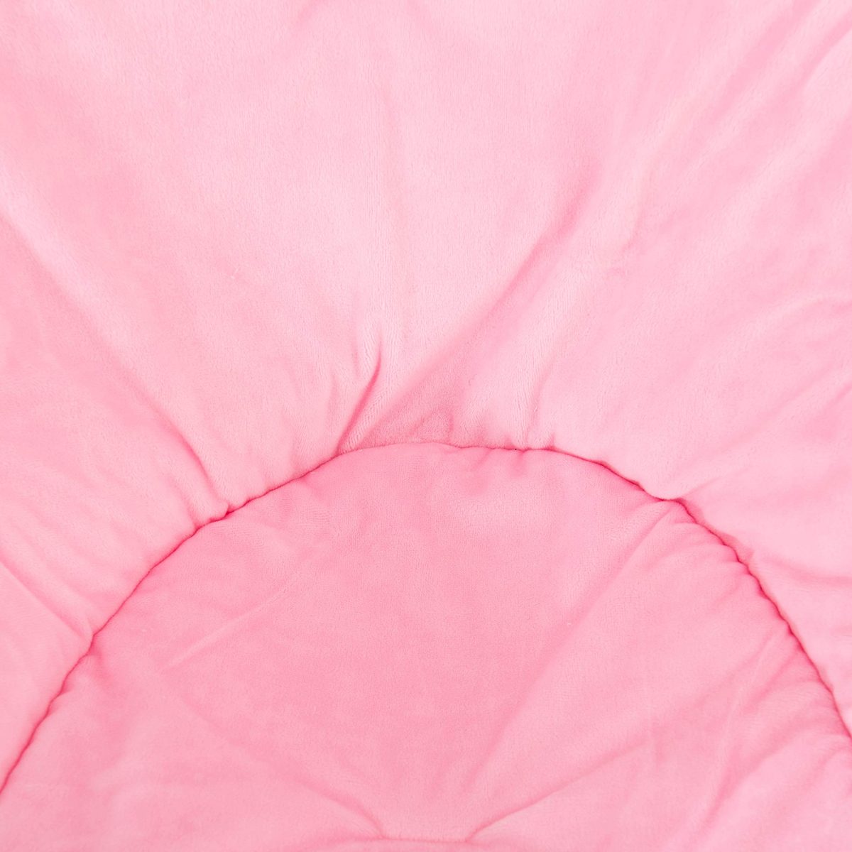 AmazonBasics Kids Folding Moon Indoor Papasan Chair for Children - Solid Pink