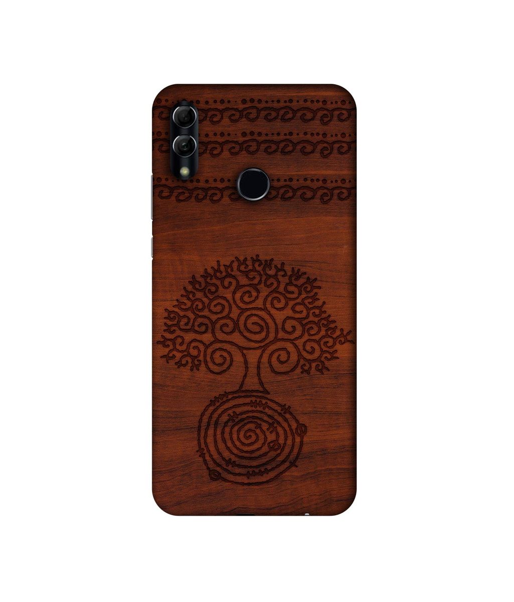 Amazon Brand - Solimo Designer Engraved Patten 3D Printed Hard Back Case Mobile Cover for Honor 10 Lite