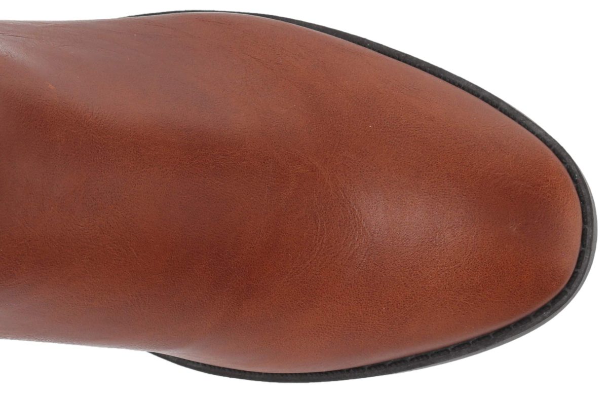 Amazon Essentials Women's Riding Boot, Cognac, 9 Wide Calf B US