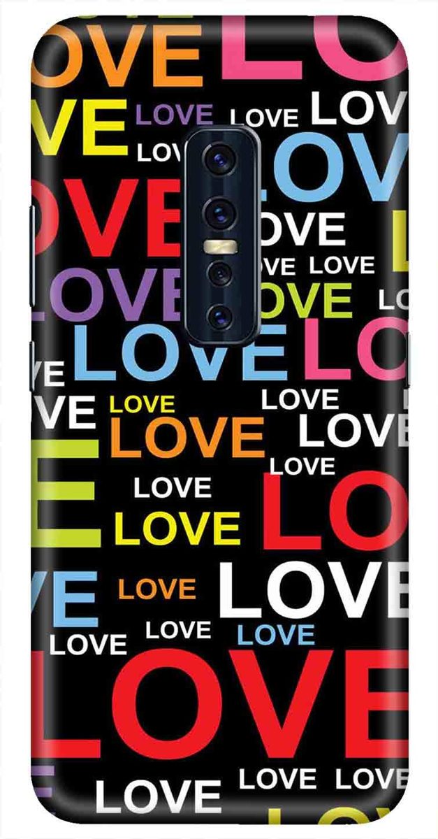 Amazon Brand - Solimo Designer Love Pattern Design 3D Printed Hard Back Case Mobile Cover for Vivo V17 Pro
