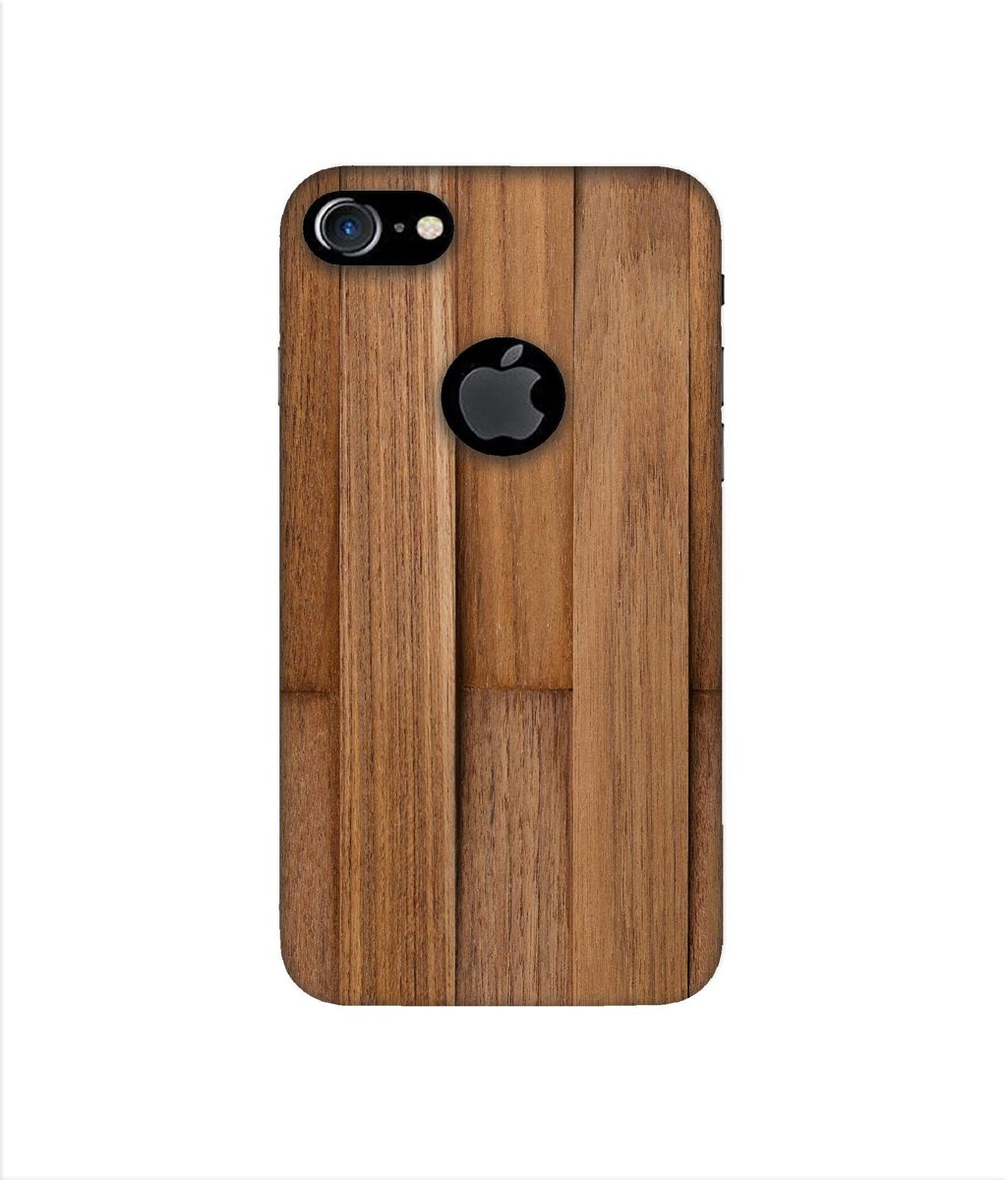 Amazon Brand - Solimo Designer Wooden Art 3D Printed Hard Back Case Mobile Cover for Apple iPhone 7 (with Logo Cut)