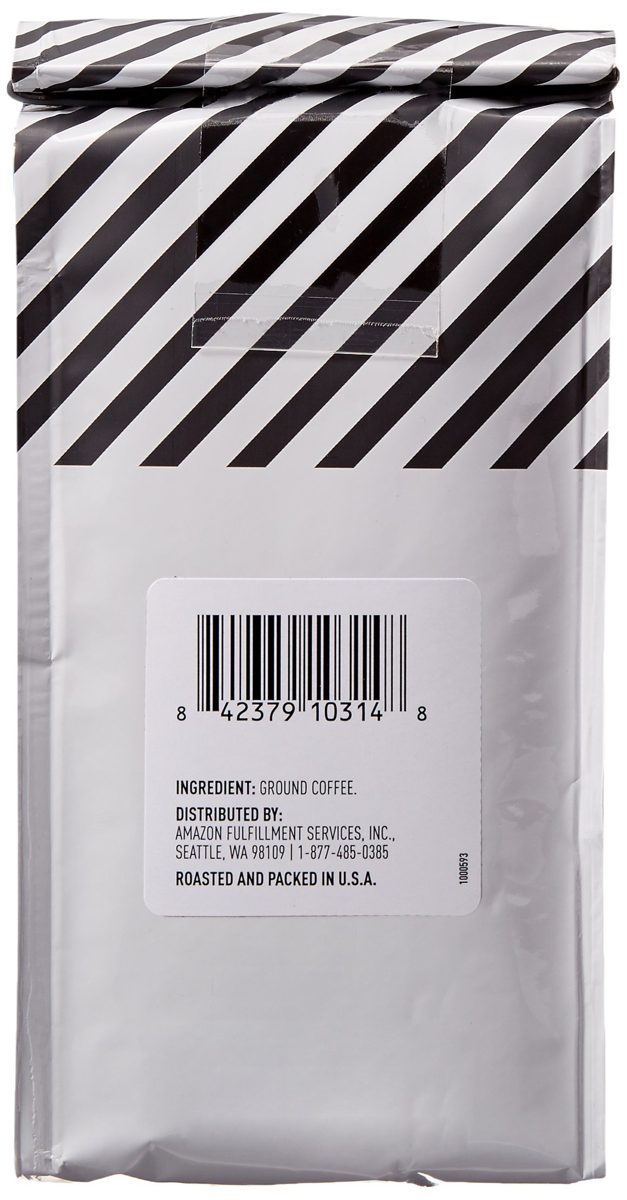 AmazonFresh Donut Cafe Ground Coffee, Medium Roast, 12 Ounce
