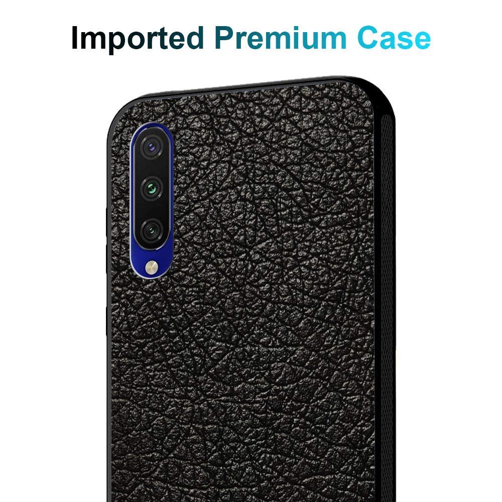 Amazon Brand - Solimo Designer Leather Texture Printed Hard Back Case Mobile Cover for Mi A3 (D288)