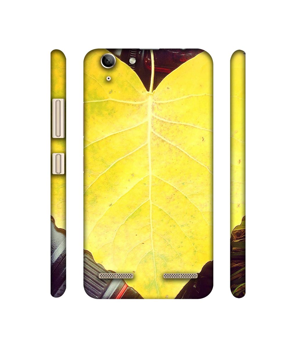 Amazon Brand - Solimo Designer Yellow Leaf 3D Printed Hard Back Case Mobile Cover for Lenovo Vibe K5 Plus