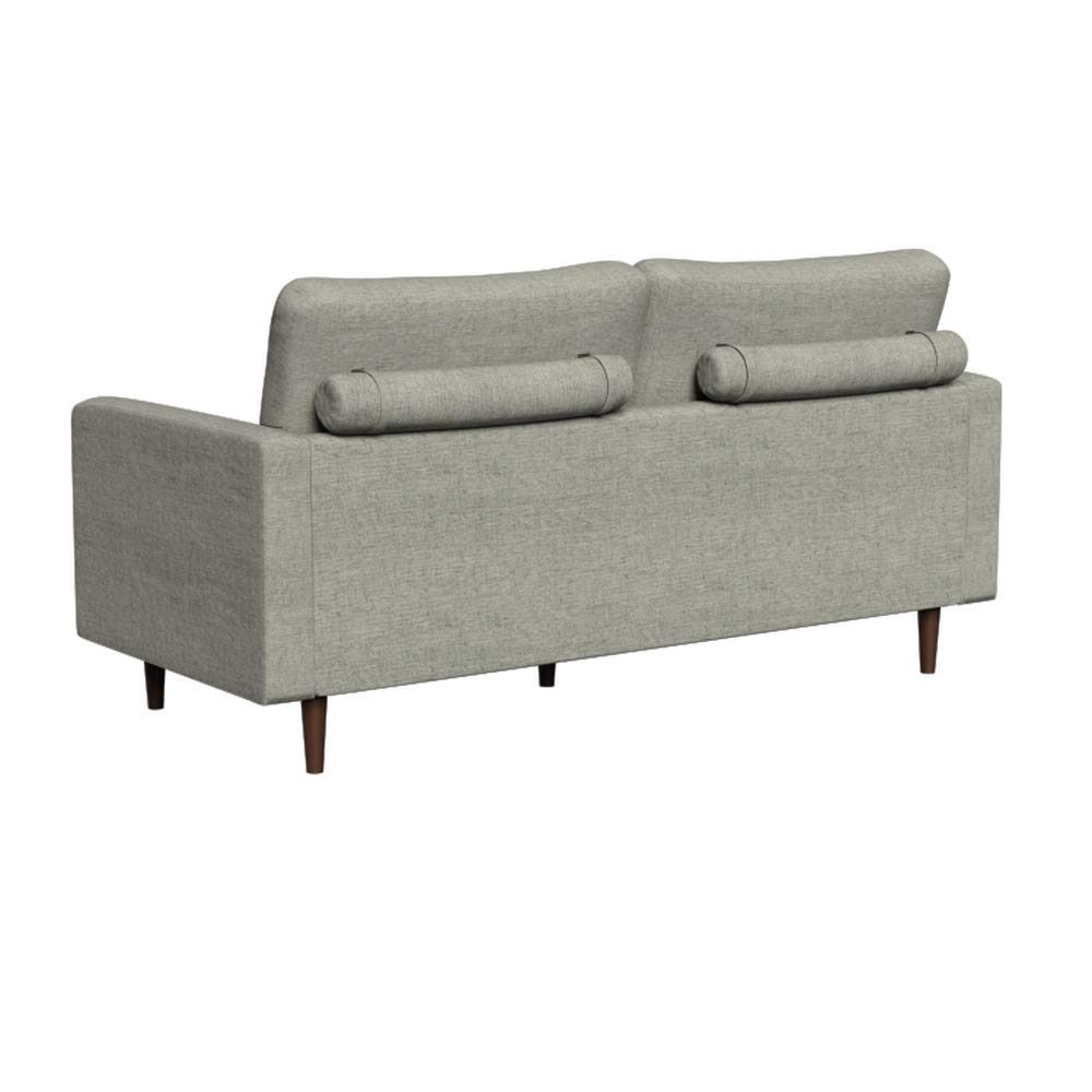 Amazon Brand – Rivet Cove Mid-Century Modern Tufted Sofa with Tapered Legs, 72"W, Light Grey