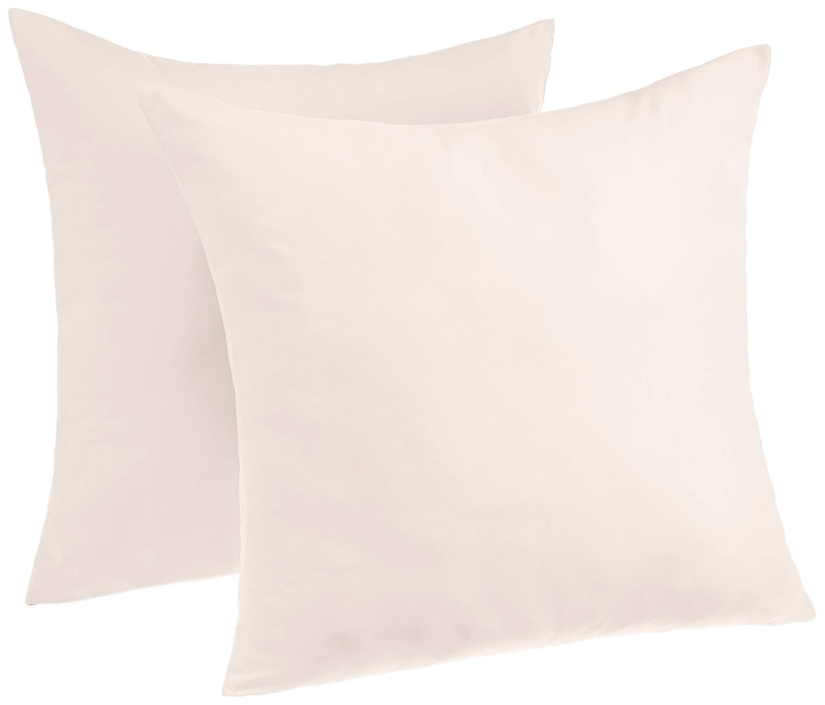 AmazonBasics Premium Microfiber Pillowcases, 2-Pack - 80 x 80 cm, Cream
