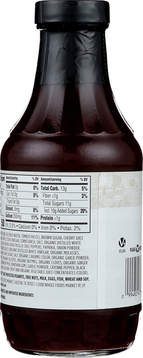 365 Everyday Value, Barbeque Sauce Cherry Pasilla, 18 Ounce