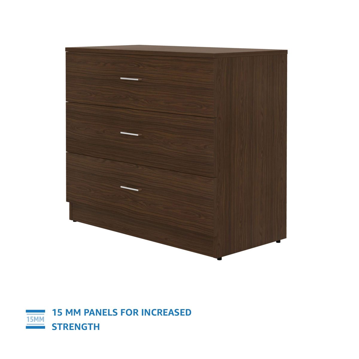 Amazon Brand - Solimo Tucana Engineered Wood Chest of Drawers (Walnut Durance Finish)