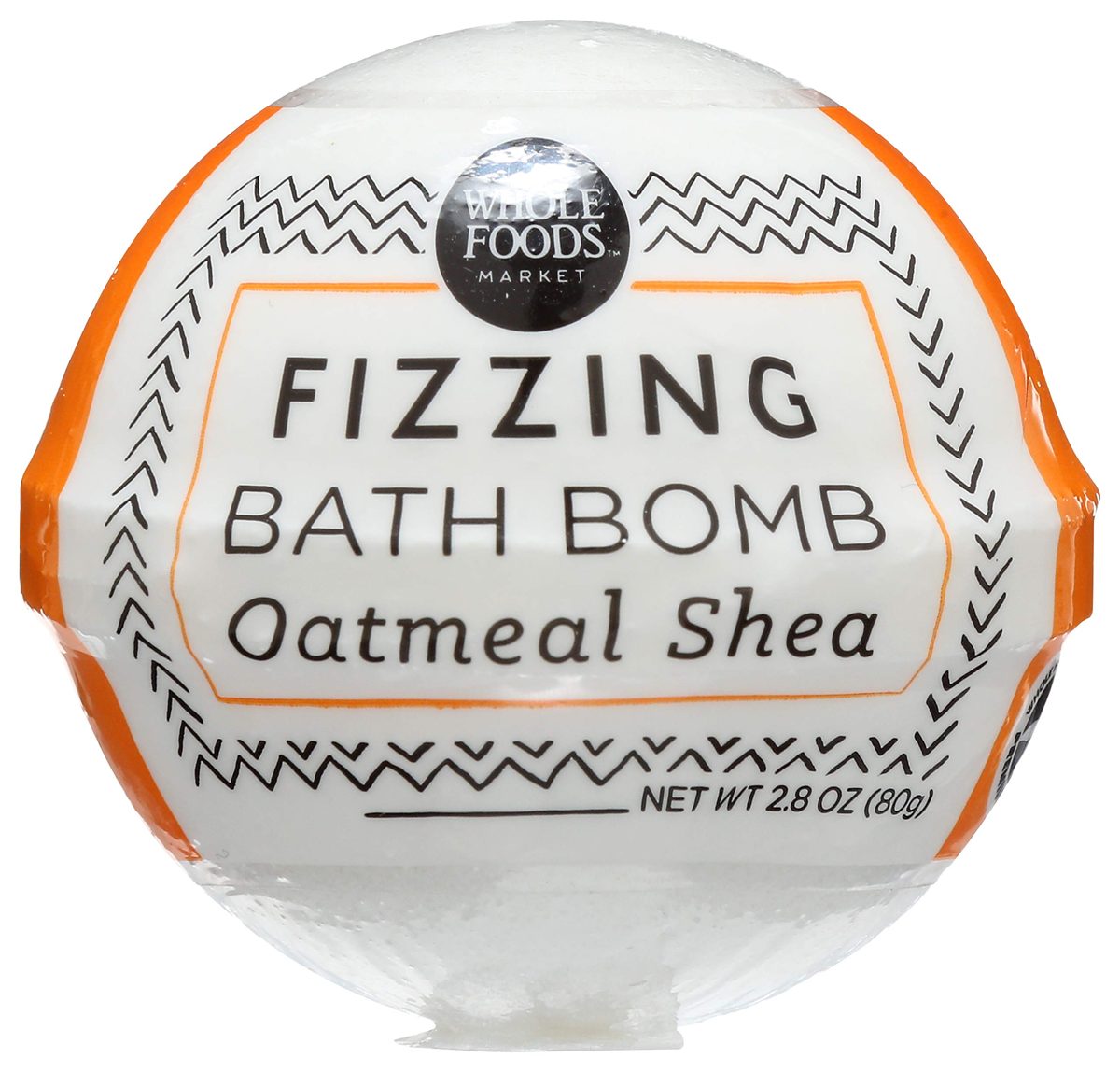 Whole Foods Market, Fizzing Bath Bomb, Oatmeal Shea, 2.3 oz