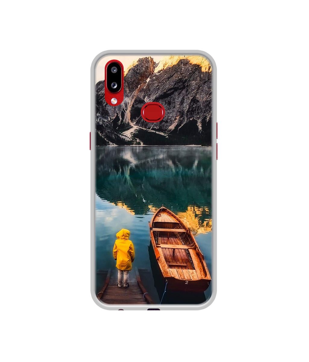 Amazon Brand - Solimo Designer Lake View UV Printed Soft Back Case Mobile Cover for Samsung Galaxy A10s