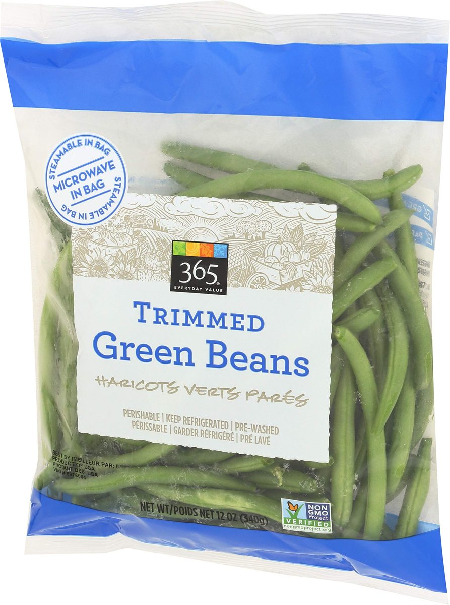365 Everyday Value, Trimmed Green Beans, 12 oz
