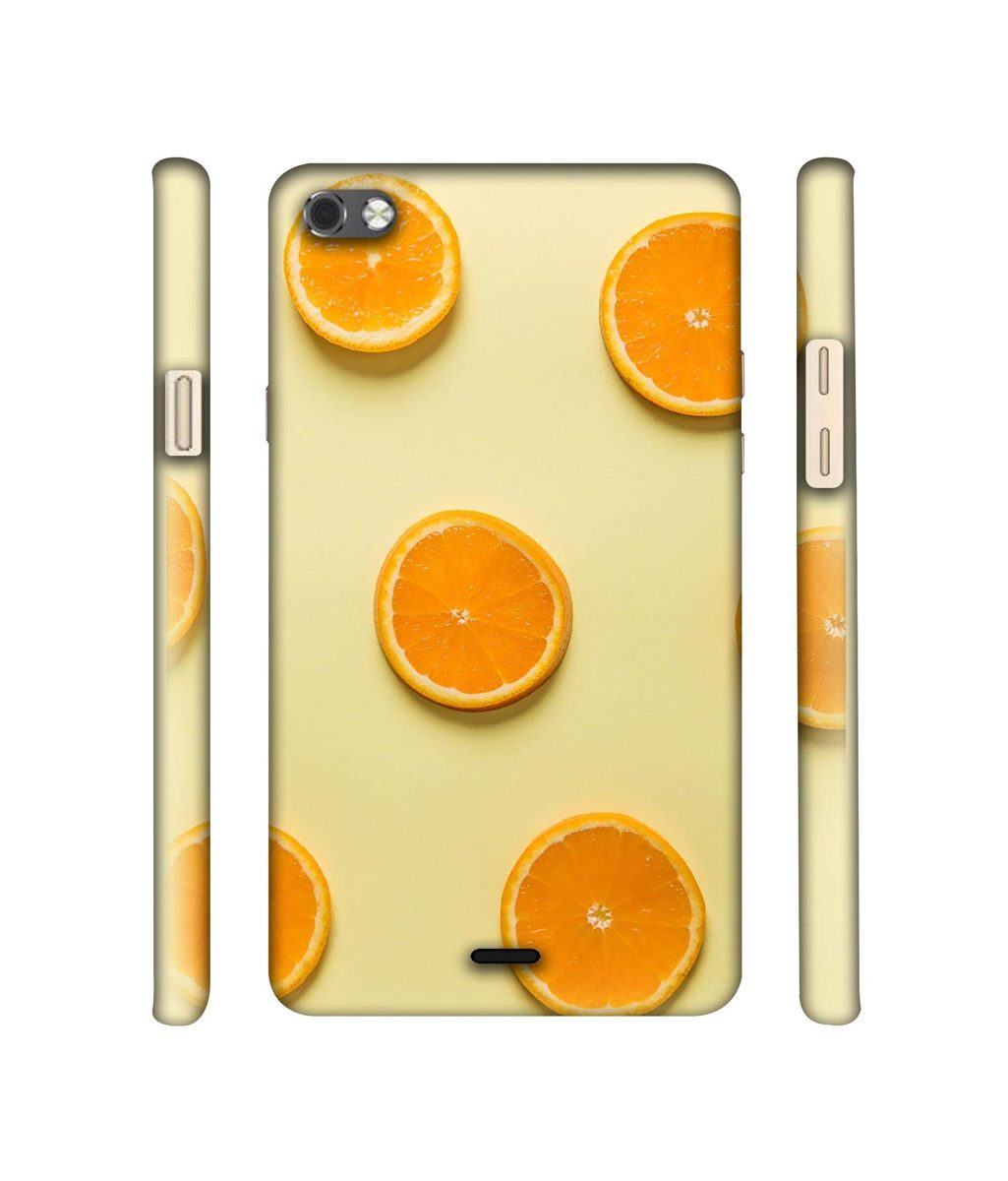 Amazon Brand - Solimo Designer Orange Texture 3D Printed Hard Back Case Mobile Cover for Micromax Canvas Sliver 5 Q450