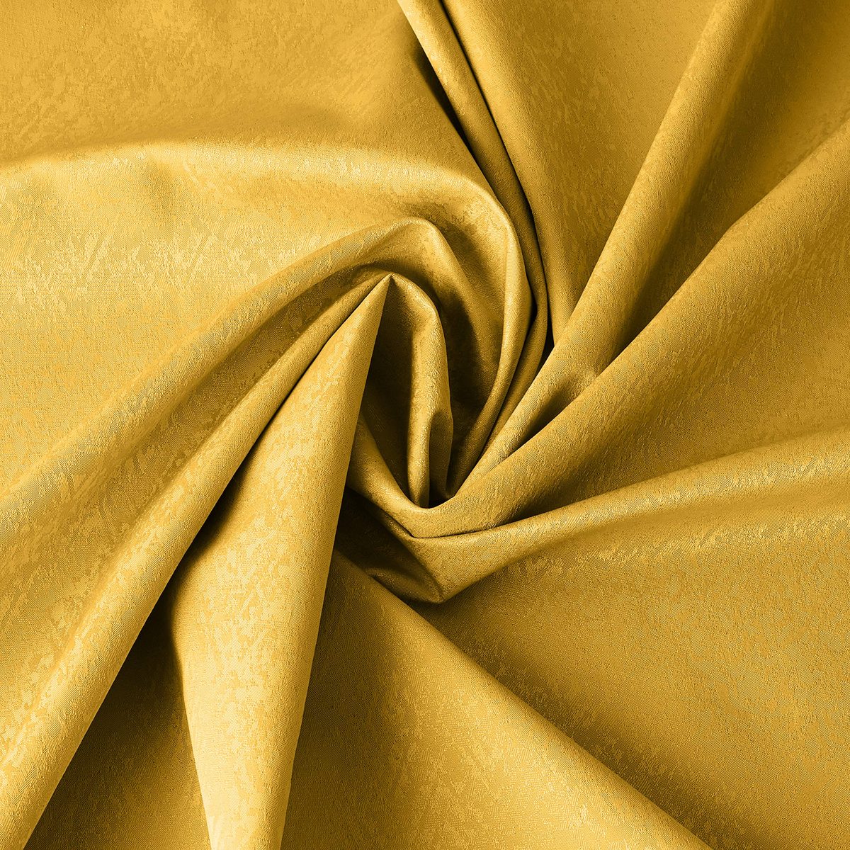 Amazon Brand - Solimo Magnolia Door Curtain, 7 feet - Set of 2 (Spanish Yellow)