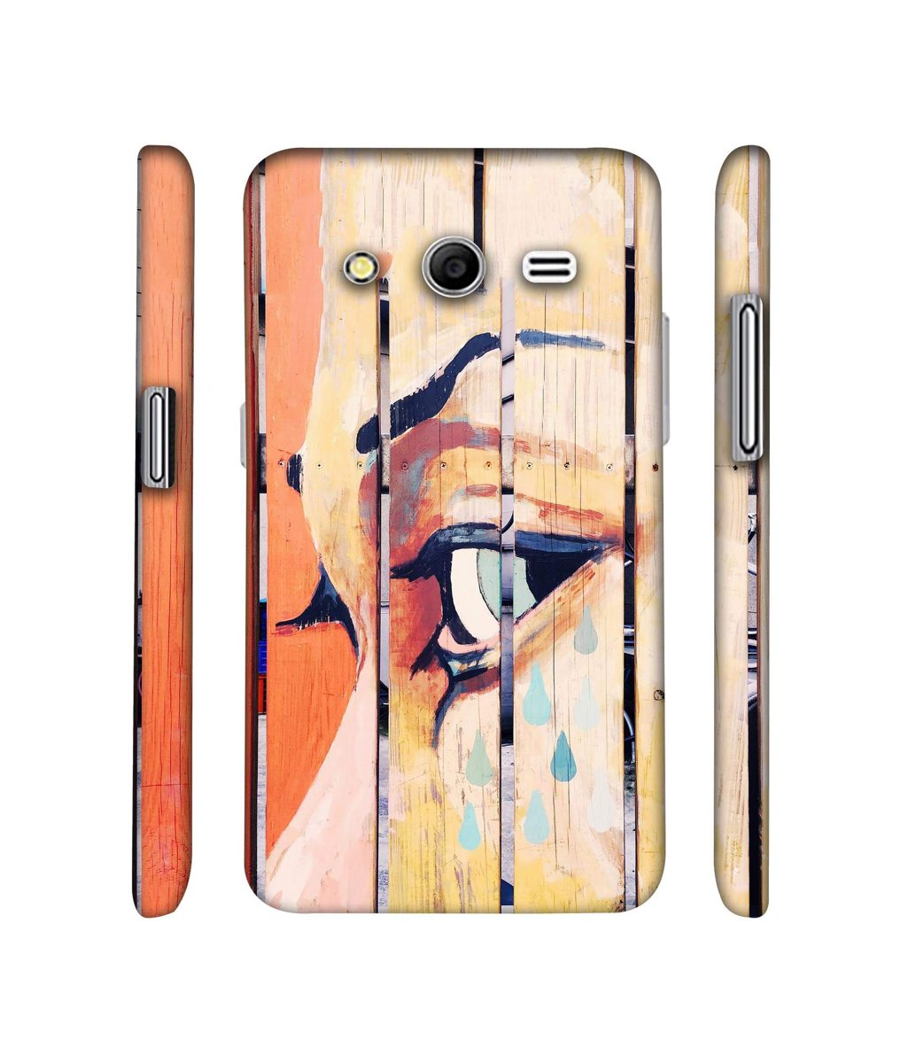 Amazon Brand - Solimo Designer Potrat On Wood 3D Printed Hard Back Case Mobile Cover for Samsung Galaxy Core 2 G355H