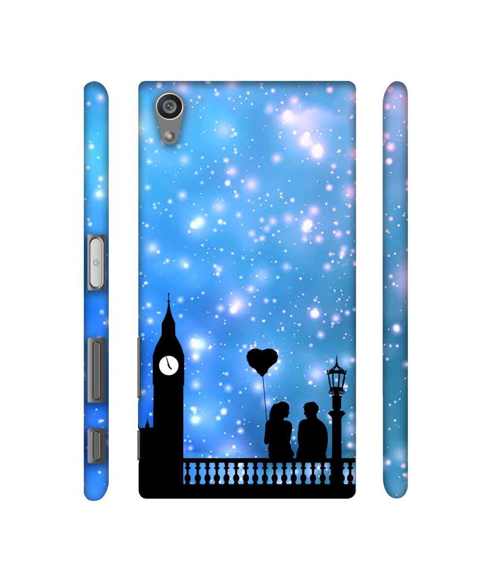 Amazon Brand - Solimo Designer Love Couple Vector 3D Printed Hard Back Case Mobile Cover for Sony Xperia Z5 Dual
