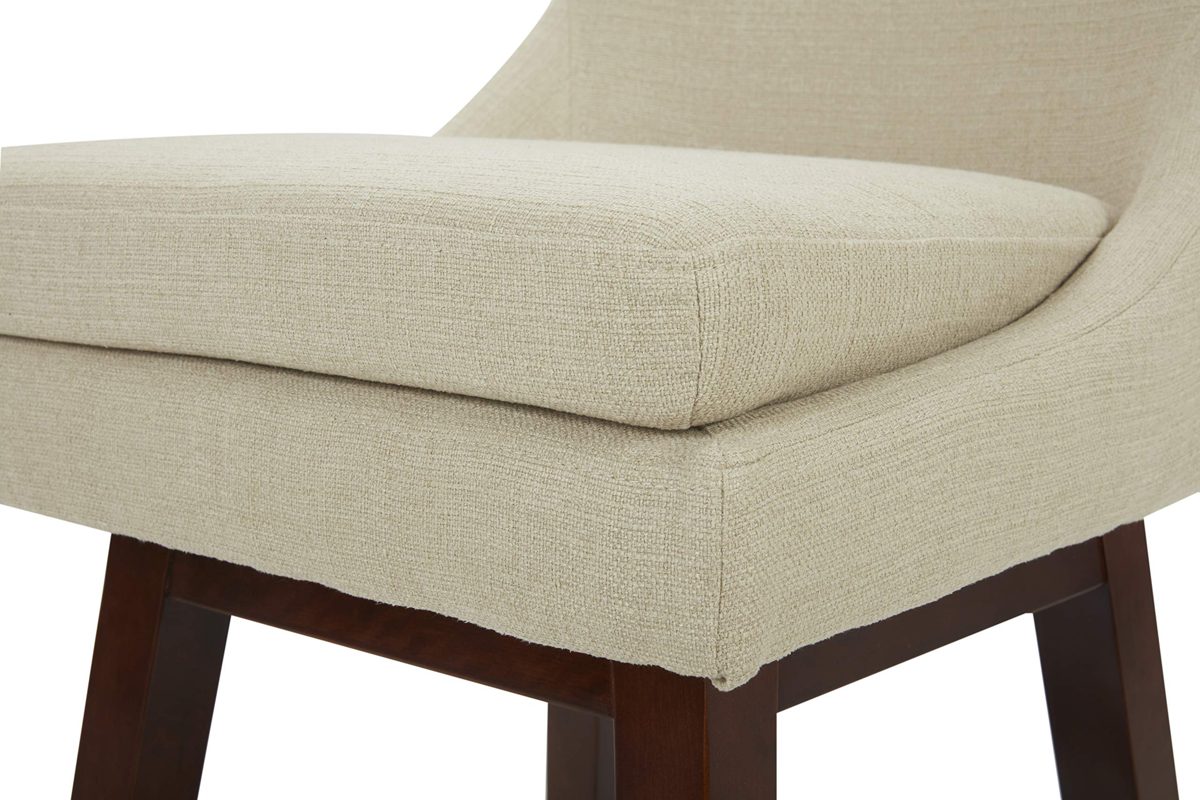 Amazon Brand – Stone & Beam Alaina Contemporary High-Back Swivel Seat Bar Stool, 43"H, Hemp