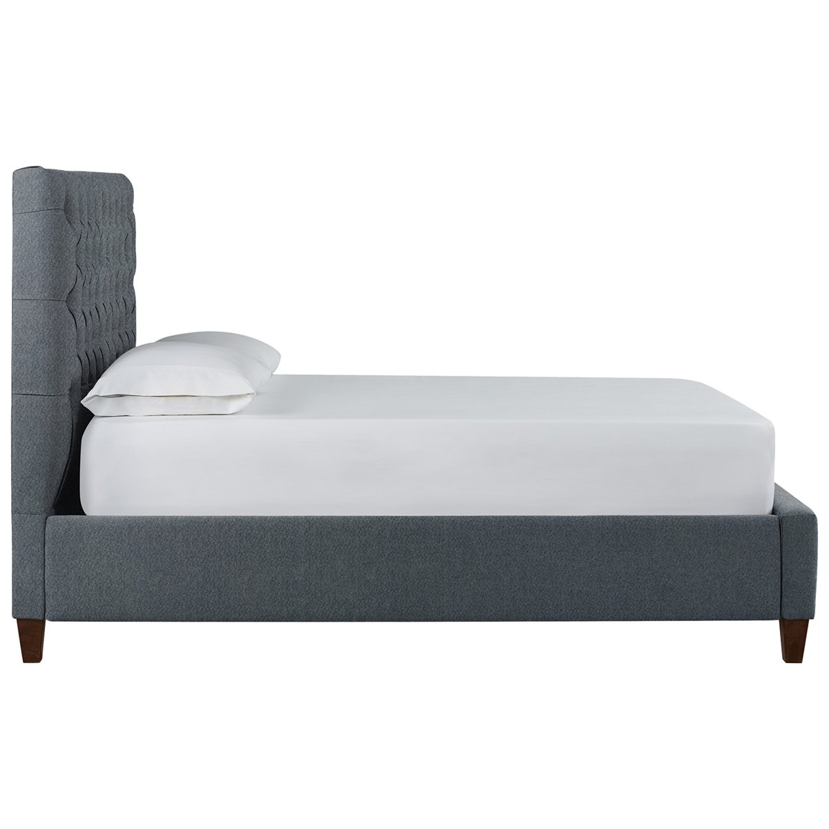 Amazon Brand – Stone & Beam Prudence Tufted Queen Bed, 66"W, Lagoon