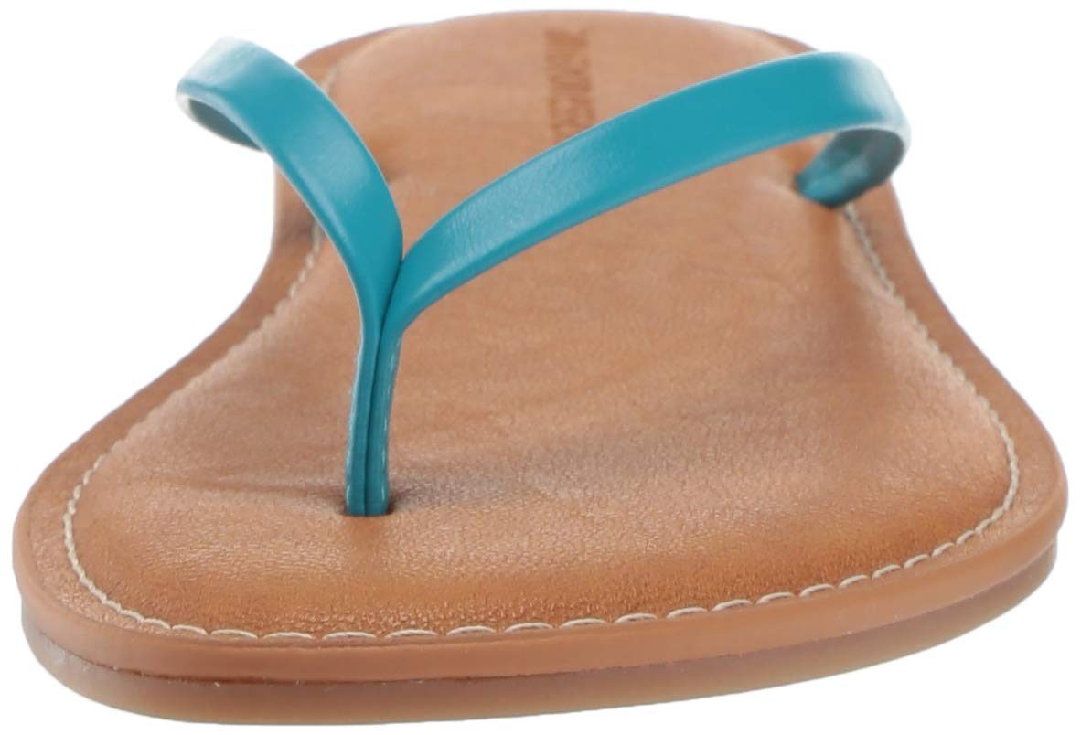 Amazon Essentials Women's Thong Sandal, Turquoise, 11 B US