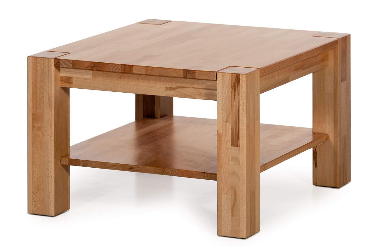 Amazon Brand, Alkove, Hayes, Solid Wood Coffee Table, 70 x 70 x 45 cm, Beech Heartwood