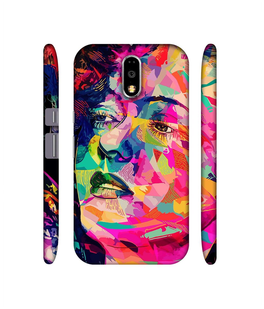 Amazon Brand - Solimo Designer Multicolor Lady Vector 3D Printed Hard Back Case Mobile Cover for Motorola Moto G4 Plus