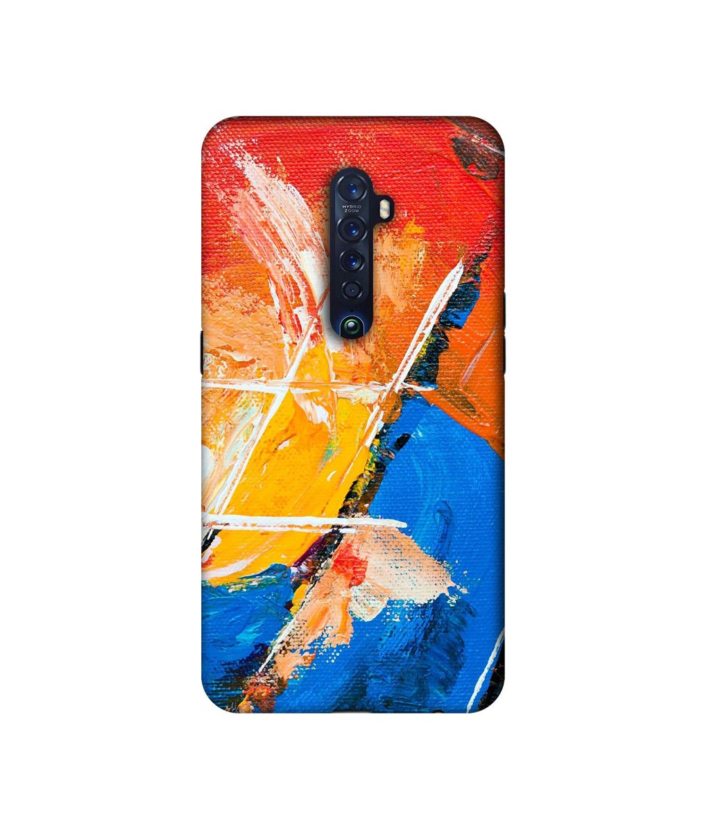Amazon Brand - Solimo Designer Color Impression On Canvas 3D Printed Hard Back Case Mobile Cover for Oppo Reno 2