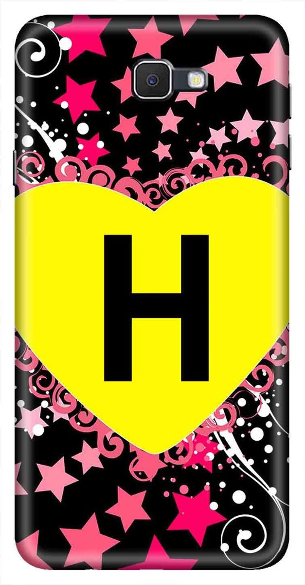 Amazon Brand - Solimo Designer Heart Pattern Alphabet-H 3D Printed Hard Back Case Mobile Cover for Samsung Galaxy J7 Prime