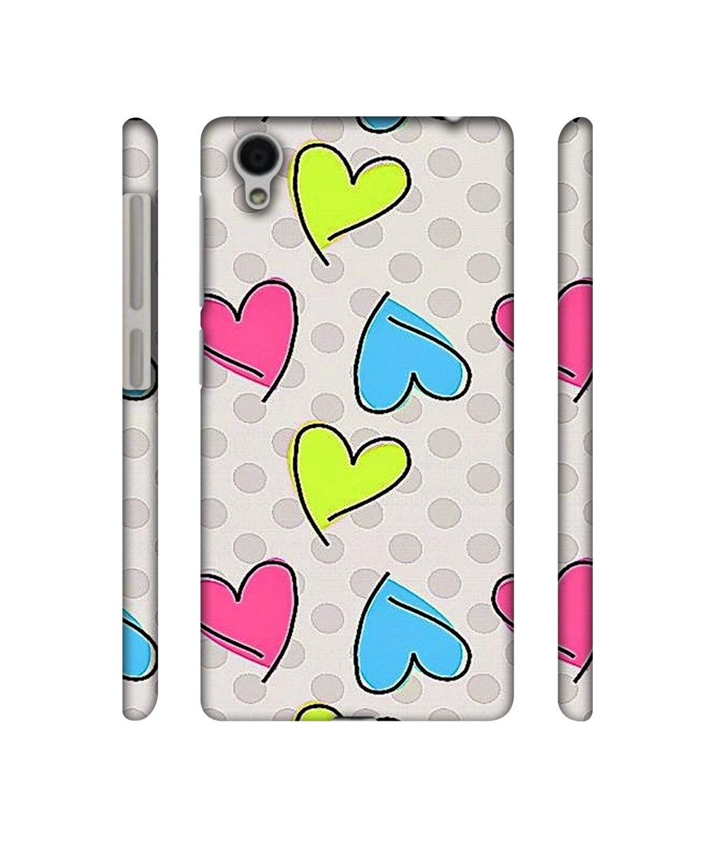 Amazon Brand - Solimo Designer Multicolor Heart 3D Printed Hard Back Case Mobile Cover for Vivo Y51L