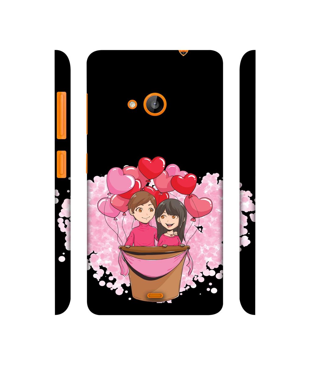 Amazon Brand - Solimo Designer Boy and Girl 3D Printed Hard Back Case Mobile Cover for Microsoft Lumia 535