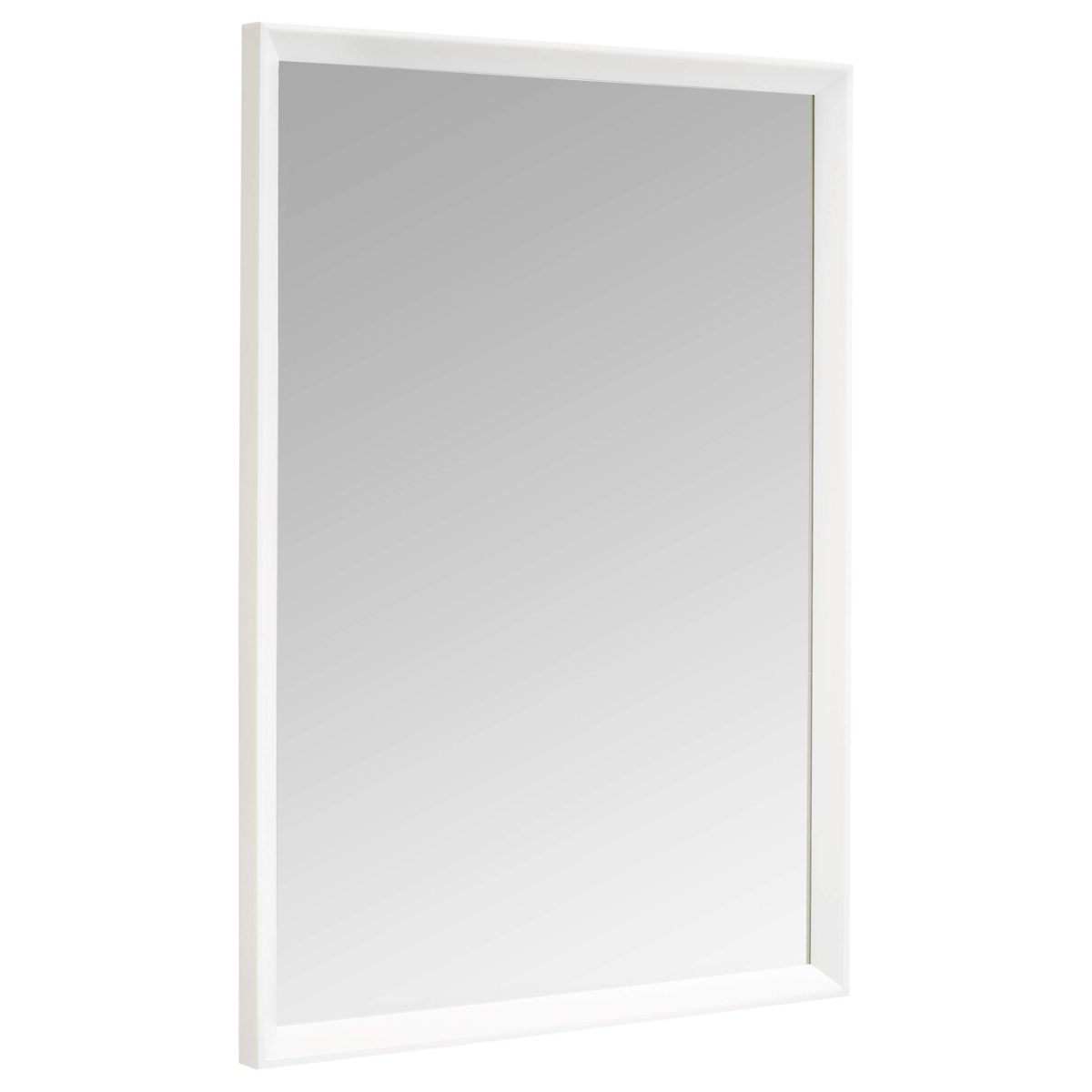 Amazon Basics Rectangular Wall Mirror - 20" x 28", Peaked Trim, White