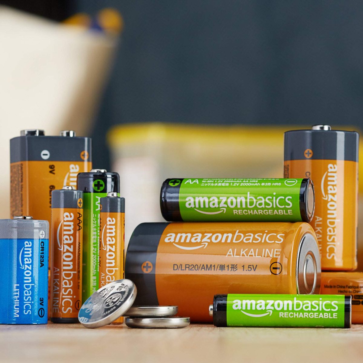 AmazonBasics AA Rechargeable Batteries (16-Pack) and Ni-MH AA & AAA Battery Charger With USB Port Set