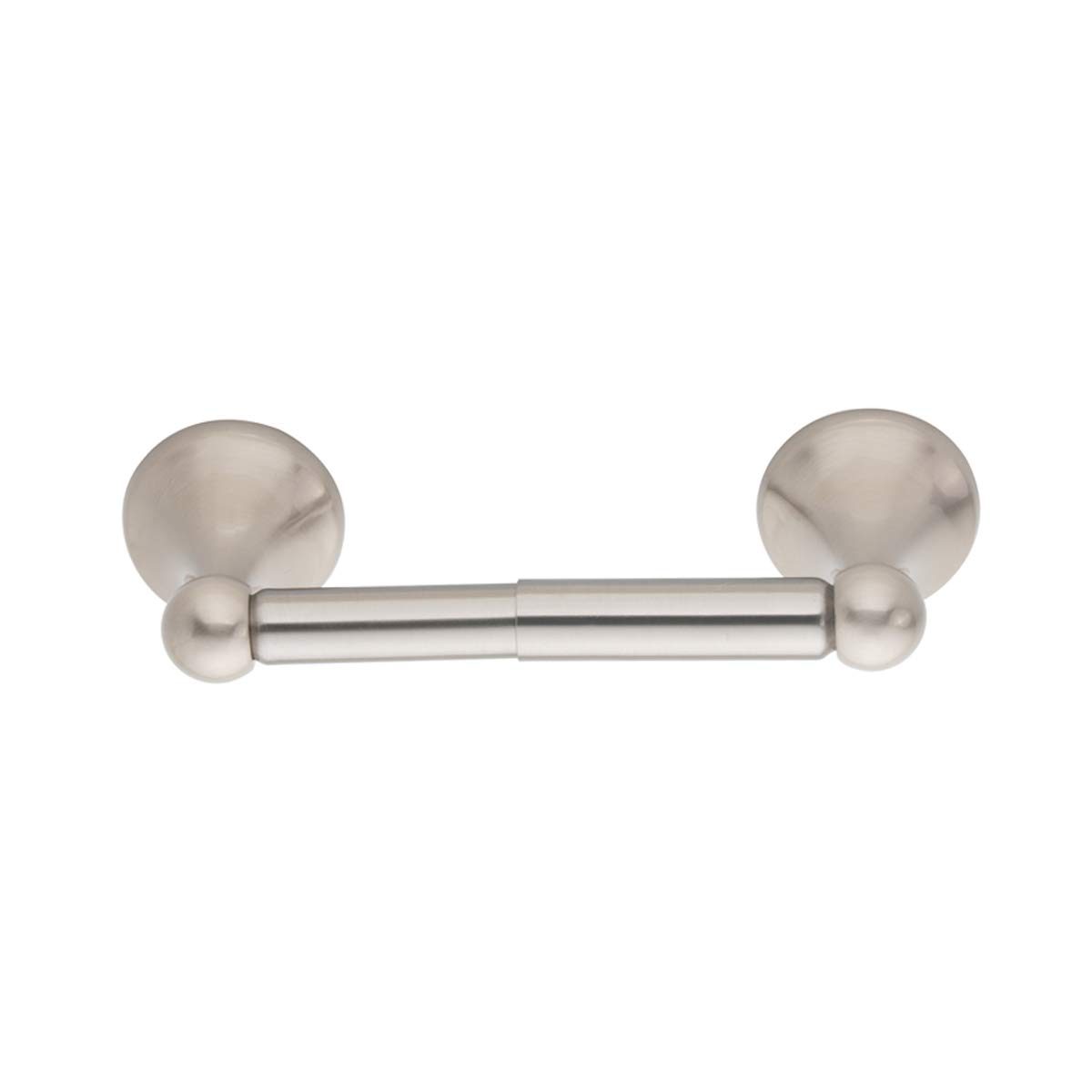 AmazonBasics Standard Toilet Paper Holder, Satin Nickel
