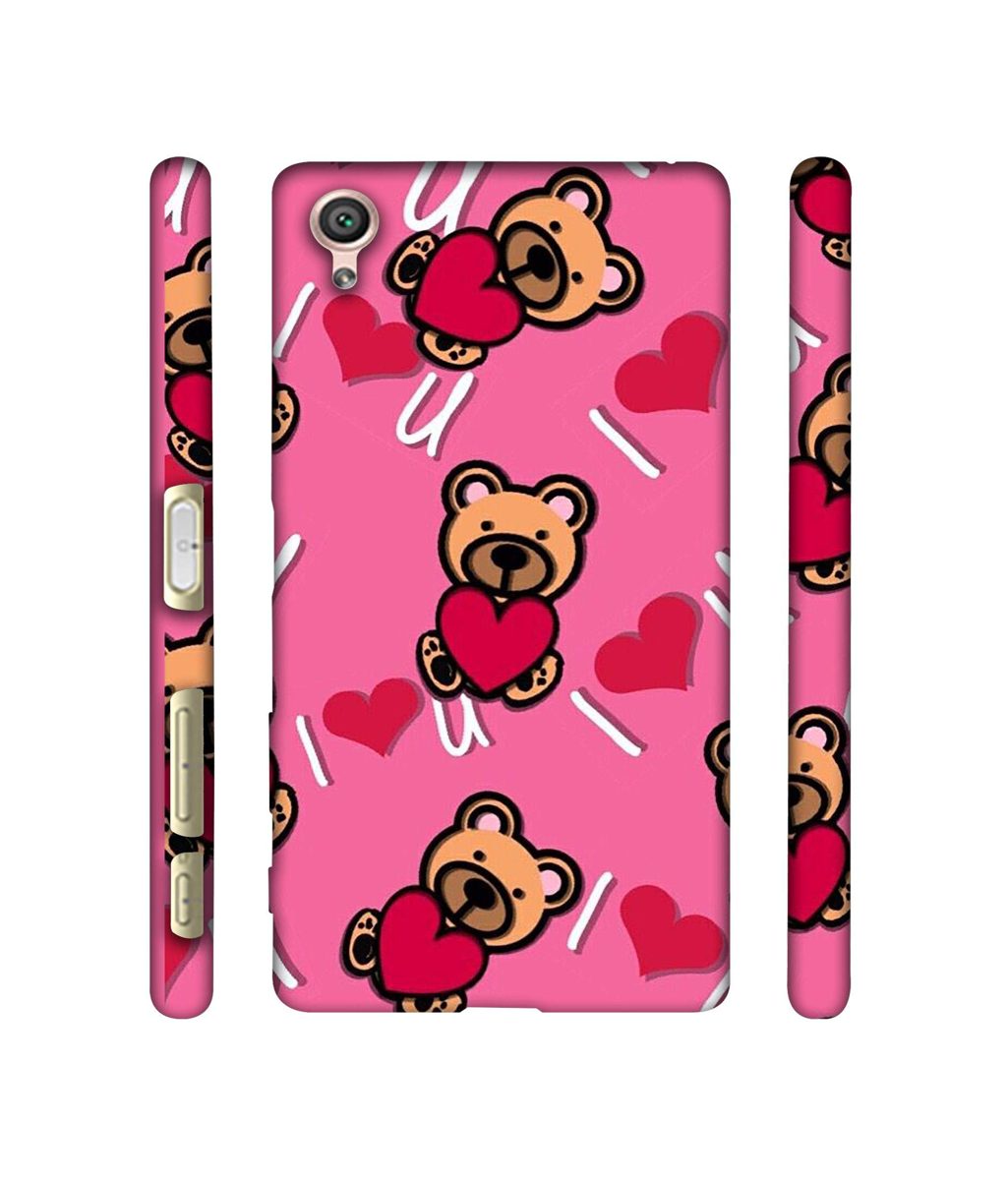 Amazon Brand - Solimo Designer Heart Holding Bear 3D Printed Hard Back Case Mobile Cover for Sony Xperia X