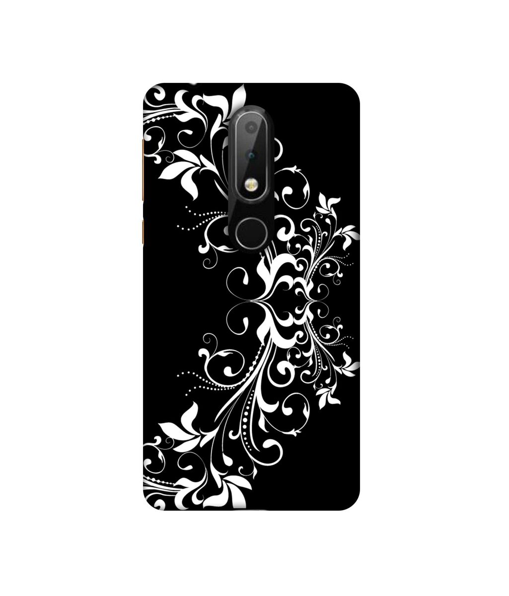 Amazon Brand - Solimo Designer Flower Art Pattern 3D Printed Hard Back Case Mobile Cover for Nokia 6.1 Plus