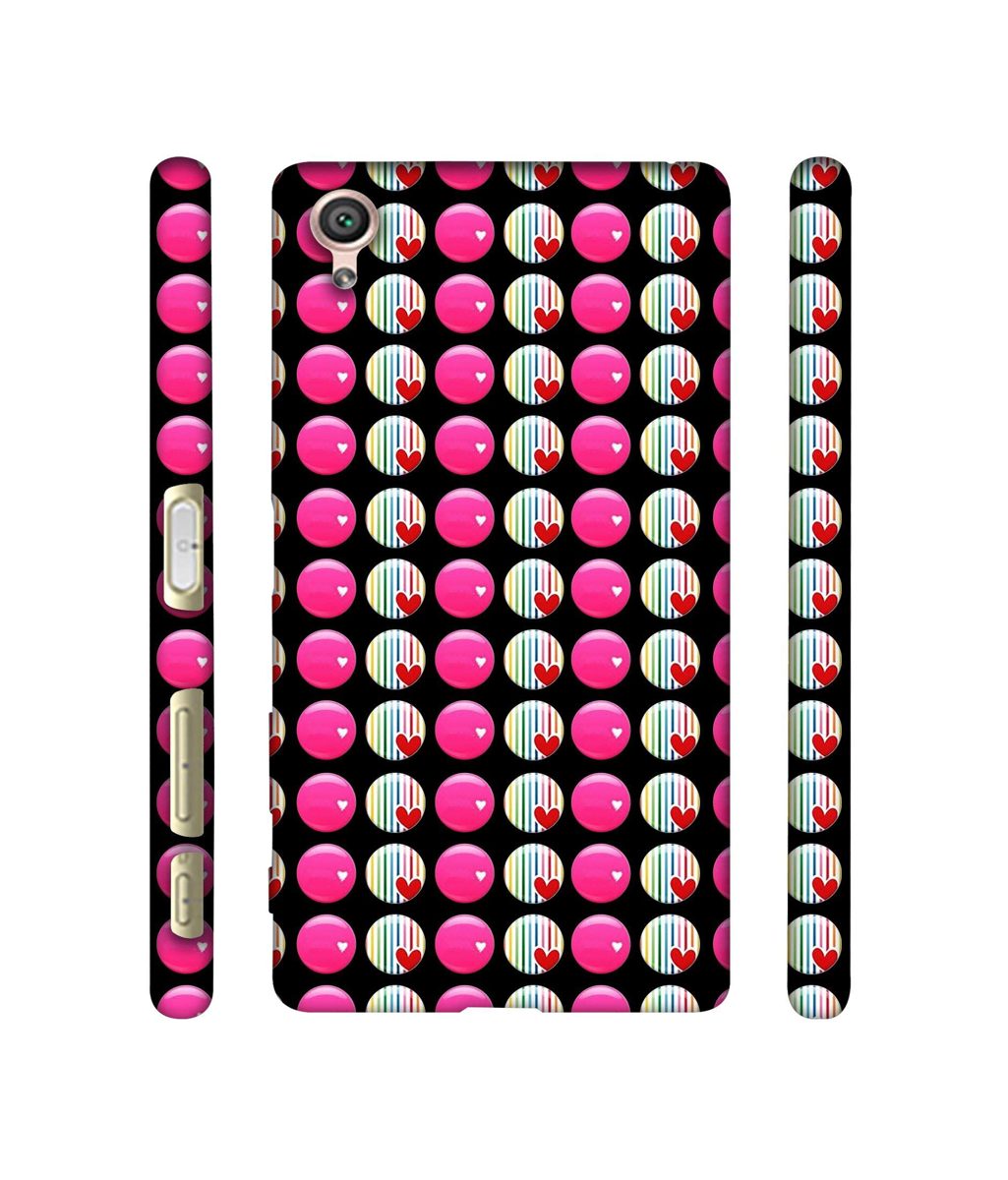 Amazon Brand - Solimo Designer Small Two Color Circle 3D Printed Hard Back Case Mobile Cover for Sony Xperia X