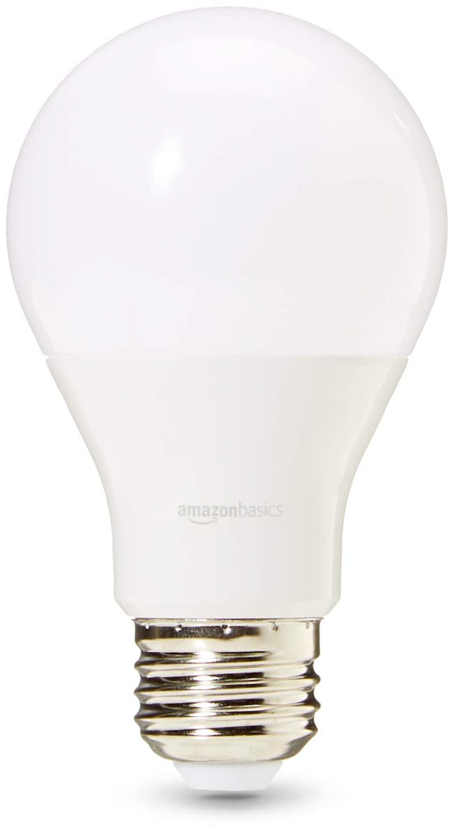 AmazonBasics Professional LED E27 Edison Screw Bulb, 60W Equivalent, Warm White, Dimmable - Pack of 6