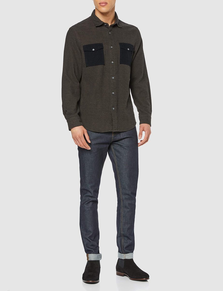 Amazon Brand - find. Men's Suede, Black), US 13