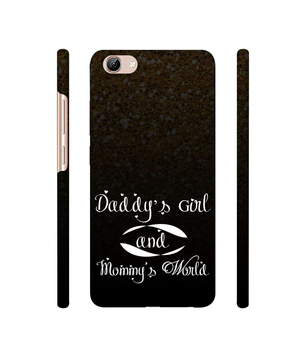 Amazon Brand - Solimo Designer Daddy's Girl and Mummy World 3D Printed Hard Back Case Mobile Cover for Vivo Y71