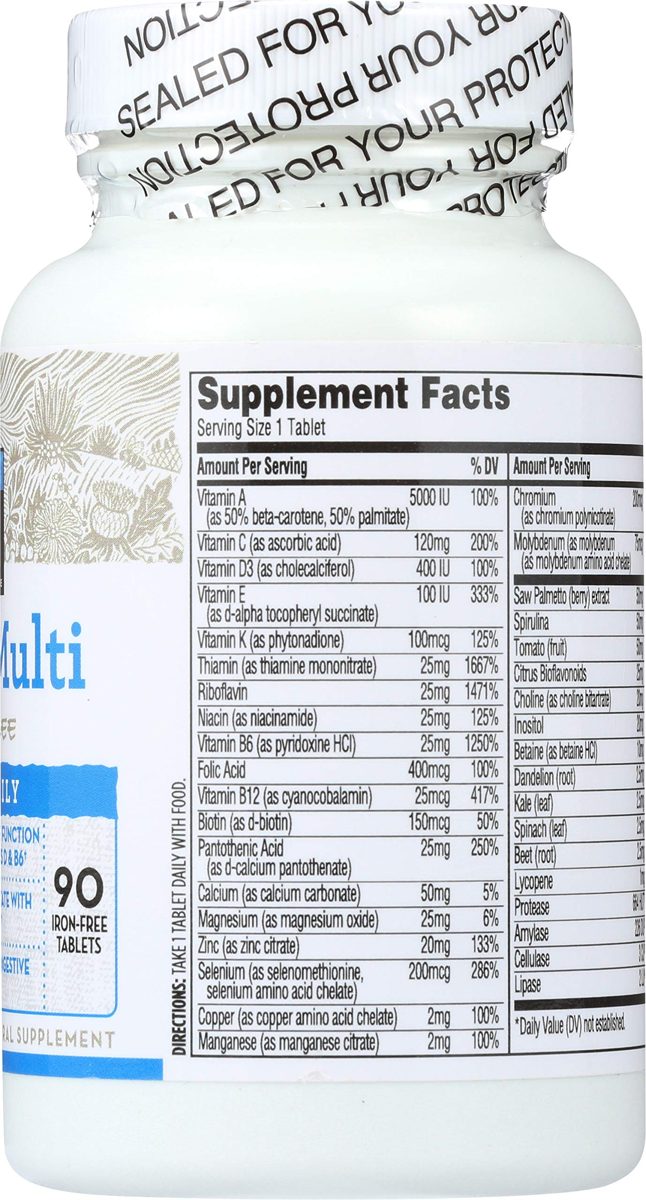 365 Everyday Value, Men’s Multi Iron-Free, 90 ct