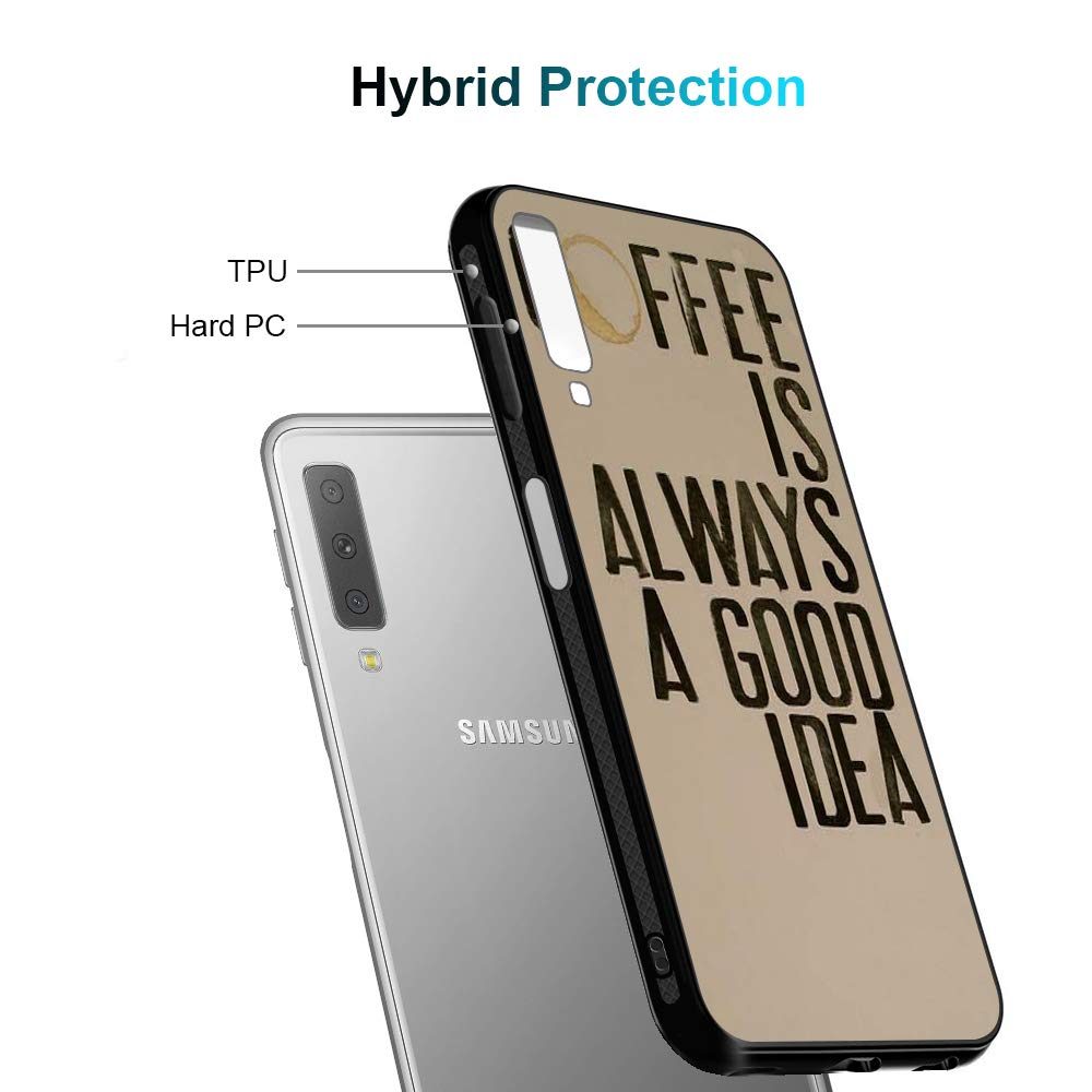 Amazon Brand - Solimo Designer Coffee Printed Hard Back Case Mobile Cover for Samsung Galaxy A7 (2018) (D1240)